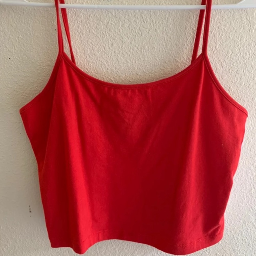 Forever 21 red tank crop top